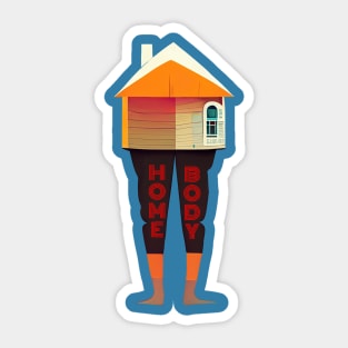 Funny Home Body Introvert Sticker